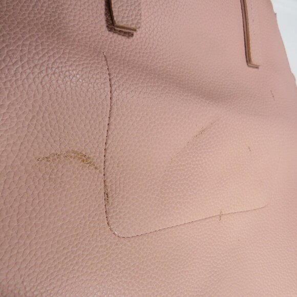 Blush Pink Faux Leather Tote w magnetic closure - Picture 11 of 11
